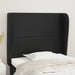 Single Size Headboard With Ears Black 103x23x118/128 Cm
