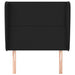 Single Size Headboard With Ears Black 103x23x118/128 Cm