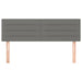 Single Size Headboards 2 Pcs Dark Grey 72x5x78/88 Cm Fabric