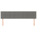 Single Size Headboards 2 Pcs Dark Grey 80x5x78/88 Cm Fabric
