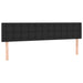 Single Size Headboards 2 Pcs Black 100x5x78/88 Cm Faux