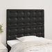 Single Size Headboards 2 Pcs Black 100x5x78/88 Cm Faux