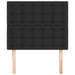 Single Size Headboards 2 Pcs Black 100x5x78/88 Cm Faux