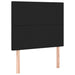 Single Size Headboards 2 Pcs Black 100x5x78/88 Cm Faux