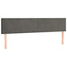 Single Size Headboards 2 Pcs Dark Grey 100x5x78/88 Cm
