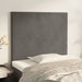 Single Size Headboards 2 Pcs Dark Grey 100x5x78/88 Cm