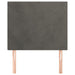 Single Size Headboards 2 Pcs Dark Grey 100x5x78/88 Cm