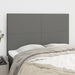 Single Size Headboards 4 Pcs Dark Grey 72x5x78/88 Cm Fabric