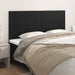 Single Size Headboards 4 Pcs Black 100x5x78/88 Cm Faux