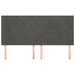Single Size Headboards 4 Pcs Dark Grey 100x5x78/88 Cm