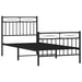 Single Size Metal Bed Frame with Headboard
