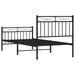 Single Size Metal Bed Frame with Headboard