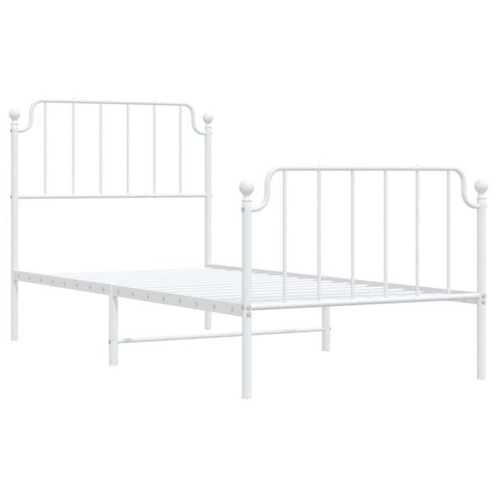 Single Size Metal Bed Frame with Headboard