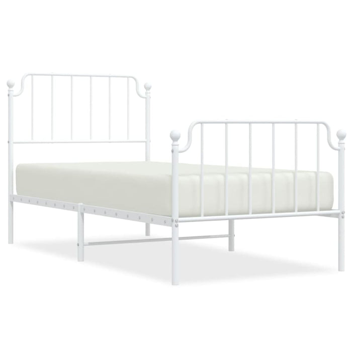 Single Size Metal Bed Frame with Headboard