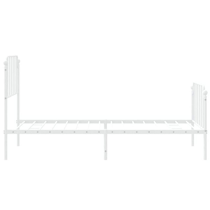 Single Size Metal Bed Frame with Headboard