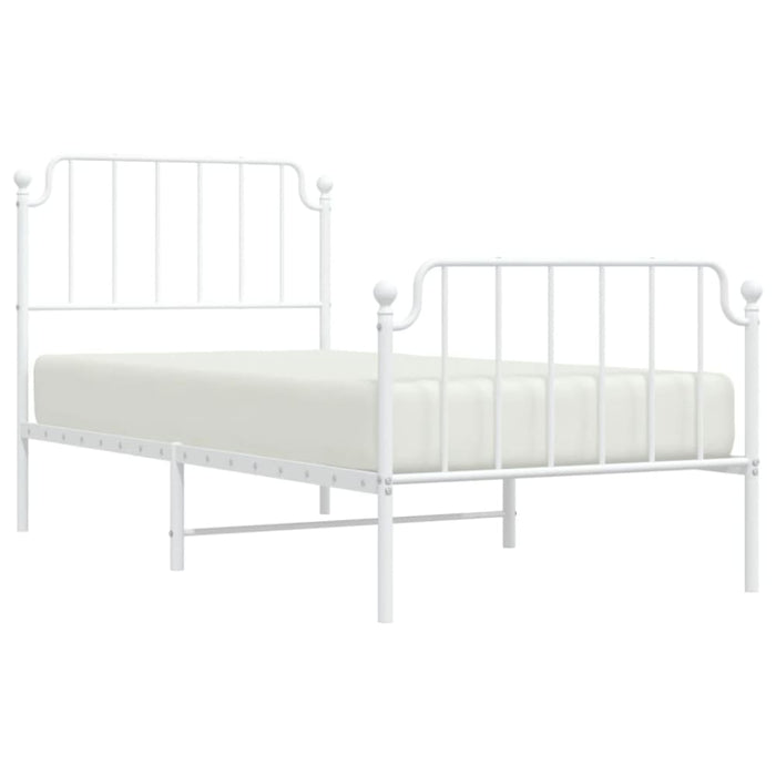 Single Size Metal Bed Frame with Headboard