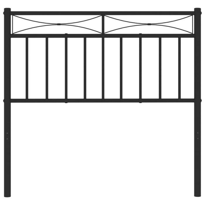 Single Size Metal Headboard Black 90 Cm Titiok