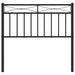 Single Size Metal Headboard Black 90 Cm Titiok