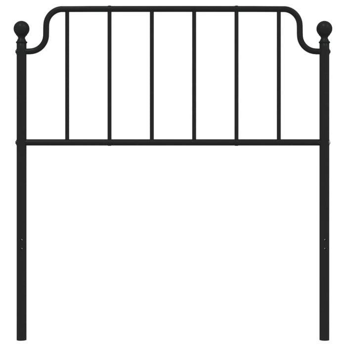 Single Size Metal Headboard Black 90 Cm Titkop