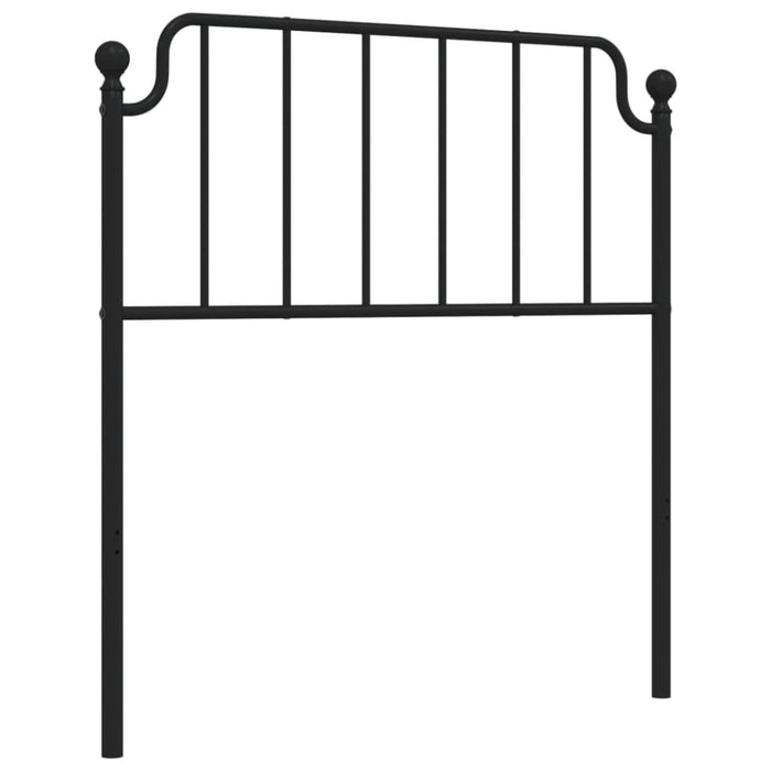 Single Size Metal Headboard Black 90 Cm Titkop