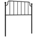 Single Size Metal Headboard Black 90 Cm Titkop