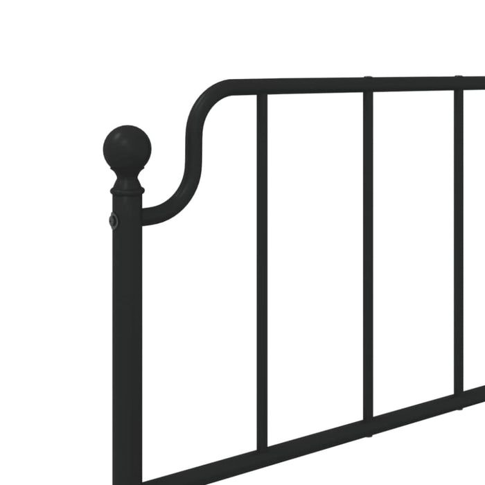 Single Size Metal Headboard Black 90 Cm Titkop