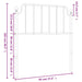 Single Size Metal Headboard Black 90 Cm Titkop
