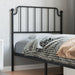 Single Size Metal Headboard Black 90 Cm Titkop