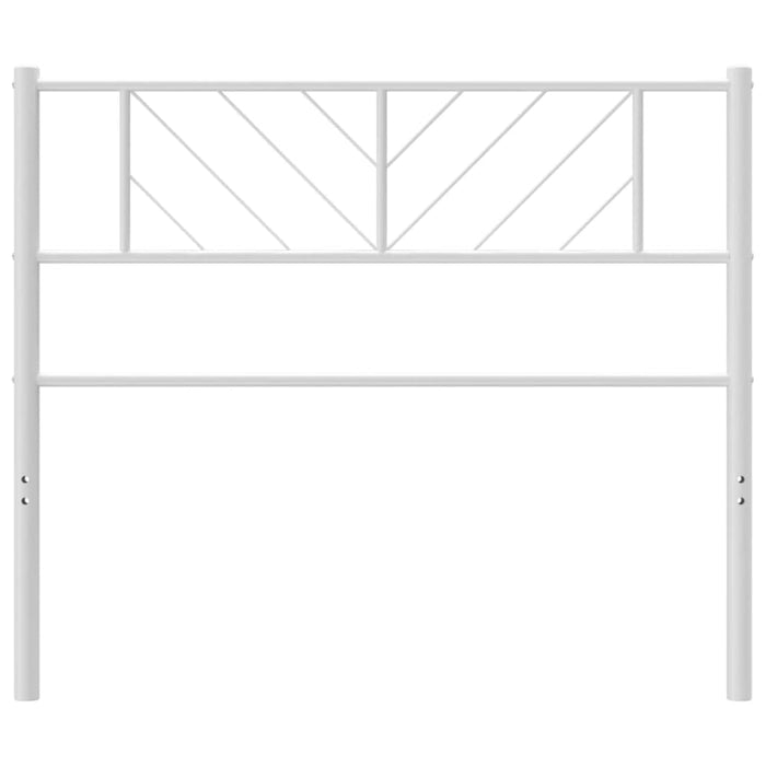 Single Size Metal Headboard White 112x90 Cm Tixxpn