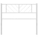 Single Size Metal Headboard White 112x90 Cm Tixxpn
