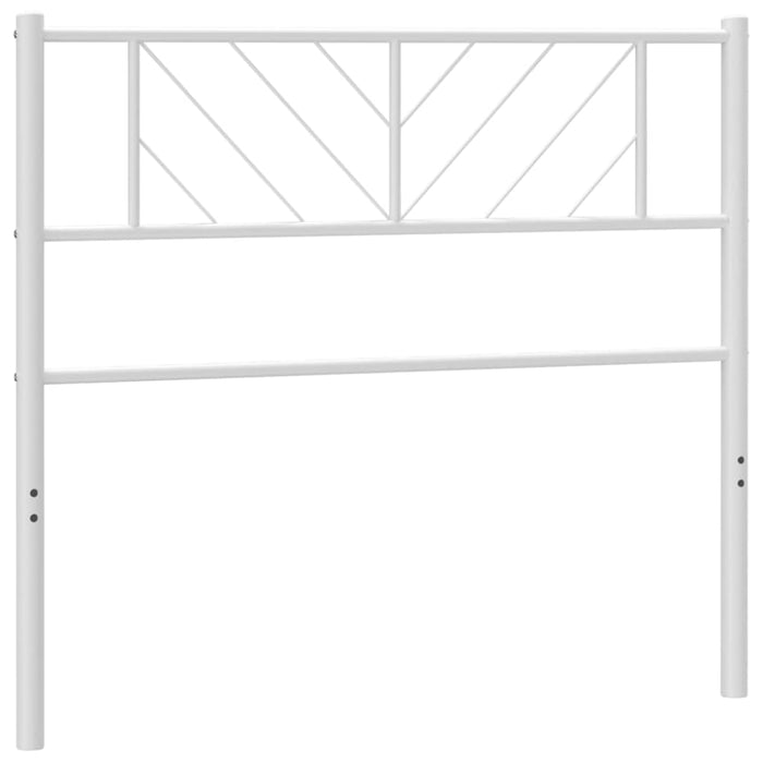 Single Size Metal Headboard White 112x90 Cm Tixxpn
