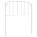 Single Size Metal Headboard White 90 Cm Titkla
