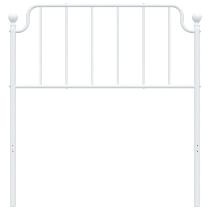 Single Size Metal Headboard White 90 Cm Titkla