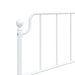 Single Size Metal Headboard White 90 Cm Titkla