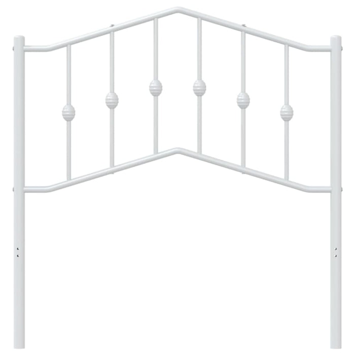 Single Size Metal Headboard White 90 Cm Titnll