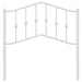 Single Size Metal Headboard White 90 Cm Titnll