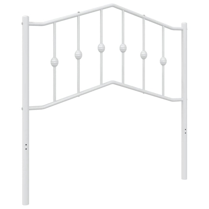 Single Size Metal Headboard White 90 Cm Titnll