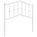 Single Size Metal Headboard White 90 Cm Titnll