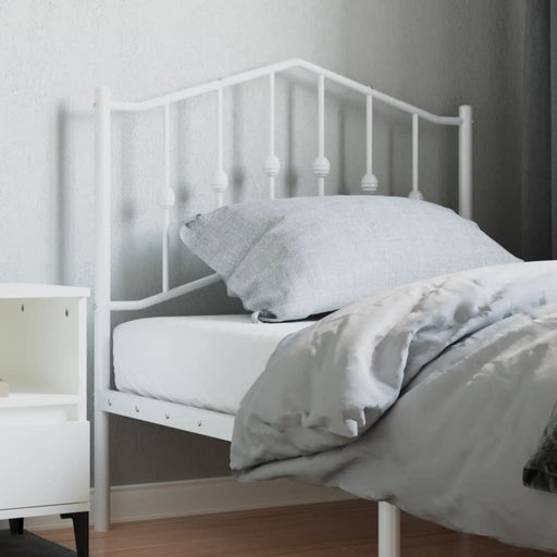 Single Size Metal Headboard White 90 Cm Titnll