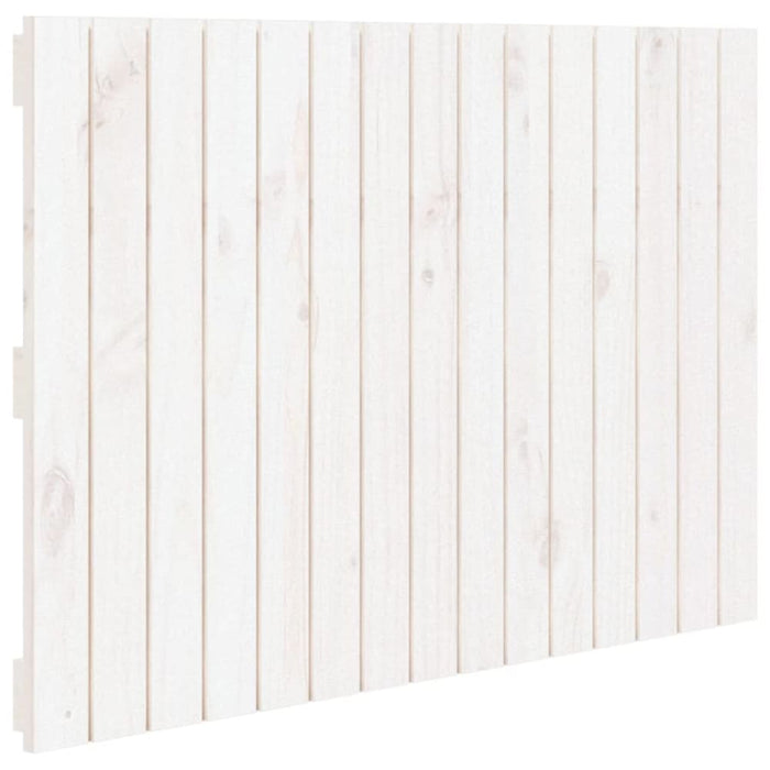 Single Size Wall Headboard White 95.5x3x60 Cm Solid Wood