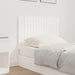 Single Size Wall Headboard White 95.5x3x60 Cm Solid Wood