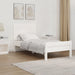 Single Size Wall Headboard White 95.5x3x60 Cm Solid Wood