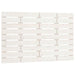 Single Size Wall Headboard White 96x3x63 Cm Solid Wood Pine