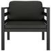 Single Sofa with Cushions Aluminium Anthracite Akxao