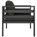 Single Sofa with Cushions Aluminium Anthracite Akxao