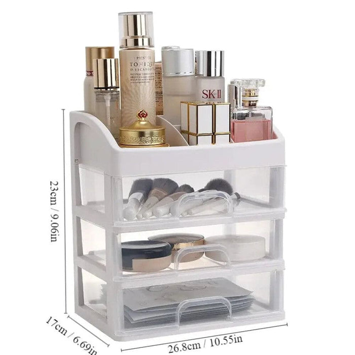 Single Transparent Plastic Desktop Cosmetic Storage Box
