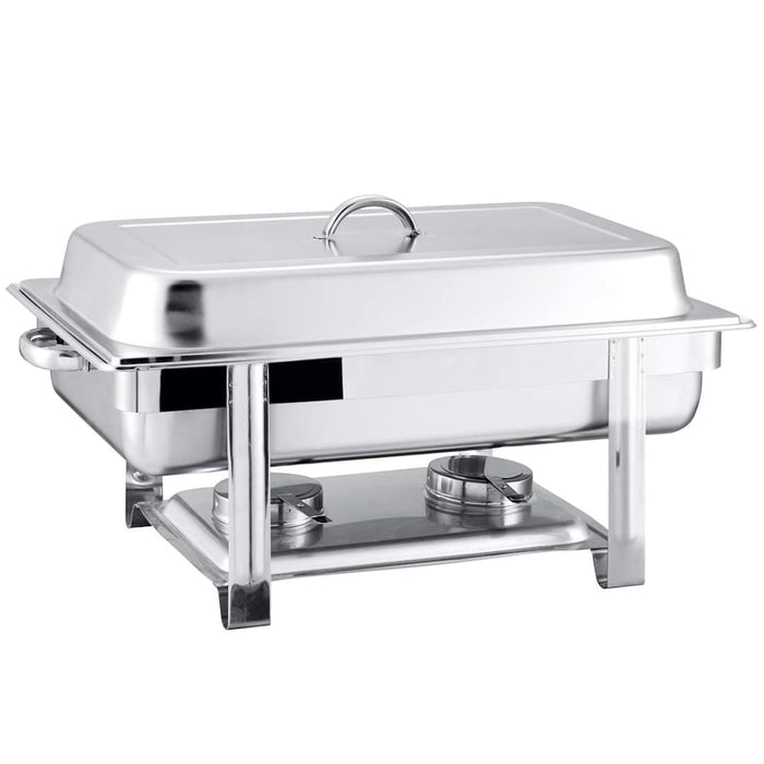 2x Single Tray Stainless Steel Chafing Catering Dish Food