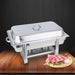 2x Single Tray Stainless Steel Chafing Catering Dish Food