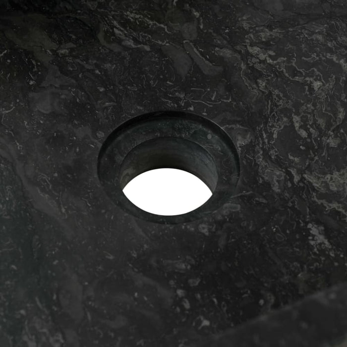 Sink 45x30x12 Cm Marble Black Oaxiix