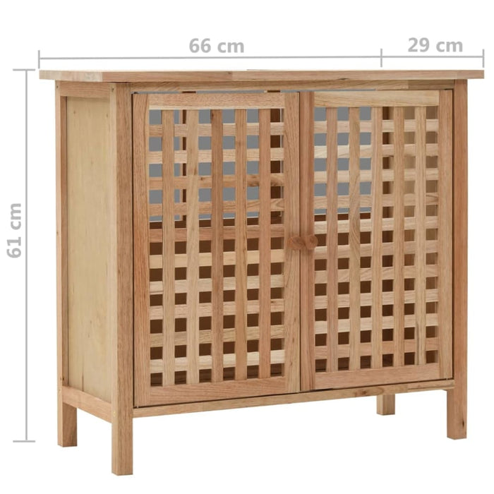 Sink Cabinet Solid Walnut Wood 66x29x61 Cm Xaibki